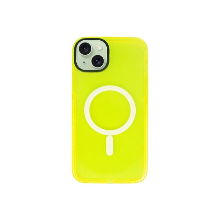 Vivid Back Cover Σιλικόνης Κίτρινο (iPhone 15 Plus)