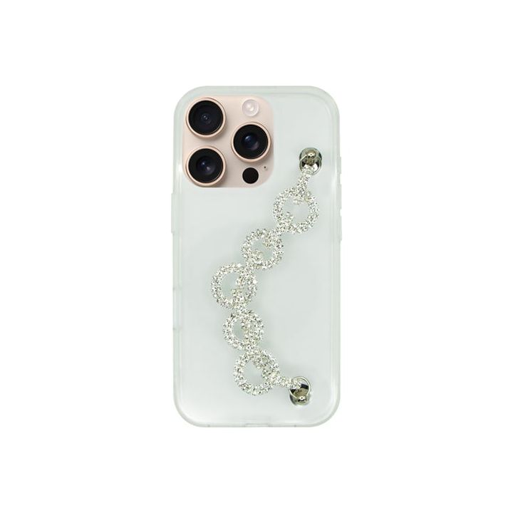 Vivid Clear Case Rhinestone Glitter Chain Apple Iphone 16 Pro 5213015676466