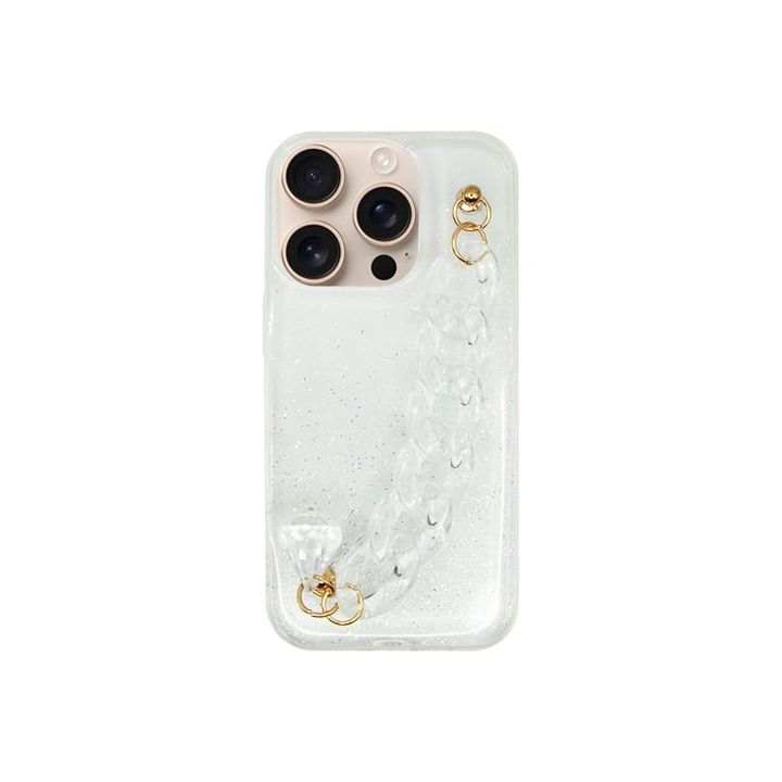 Vivid Clear Shine Case Chain Hand Strap Apple Iphone 16 Pro 5213015676480
