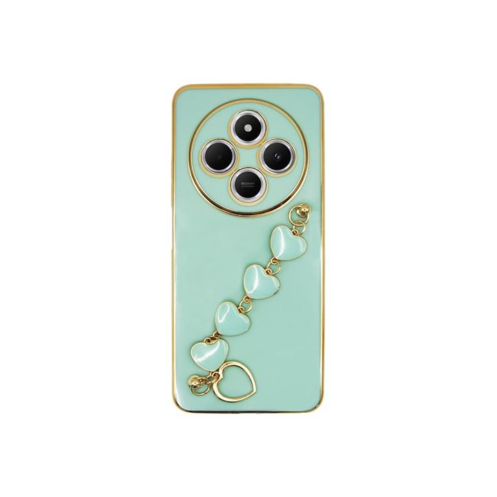 Vivid Slim Case Heart Chain Hand Strap Redmi 14c 4g Green 5213015676565