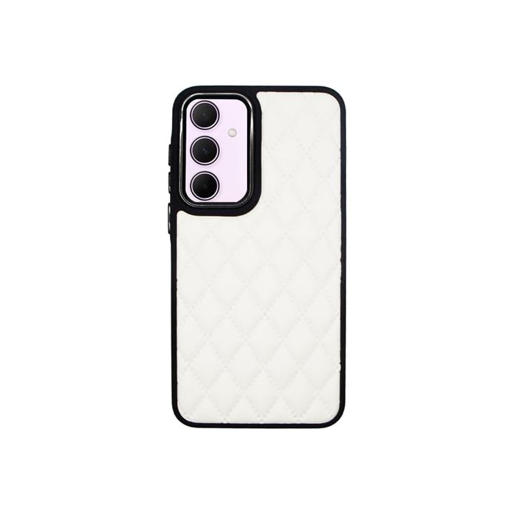 Vivid Diamond Back Cover Δερματίνης / Δερμάτινο Λευκό (Galaxy A35)