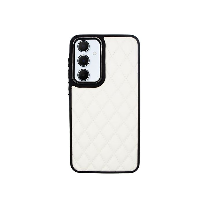 Vivid Back Cover Δερματίνης / Δερμάτινο Λευκό (Galaxy A55)