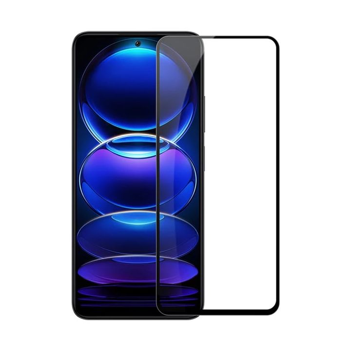 Vivid Full Face Tempered Glass Μαύρο (Redmi Note 12 Pro+)