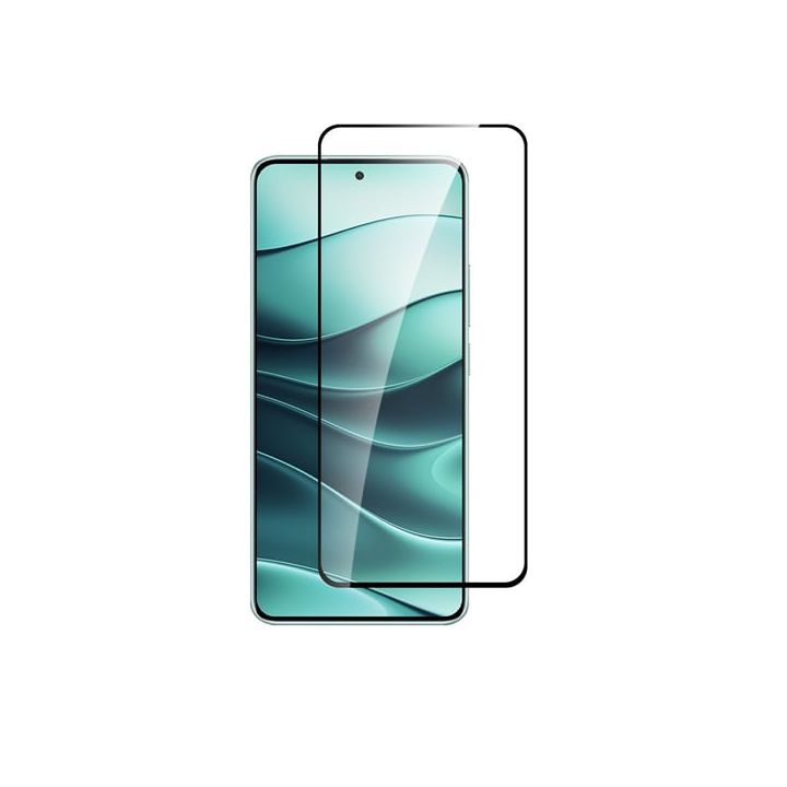 Vivid Full Face Tempered Glass Μαύρο (Redmi Note 14 4G / Redmi Note 14 5G / Poco M7 Pro)