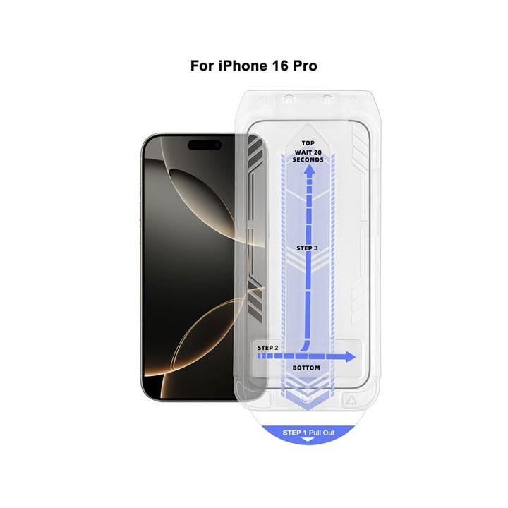 Vivid Full Face Tempered Glass Μαύρο (iPhone 17 / 17 Pro / 16 Pro)