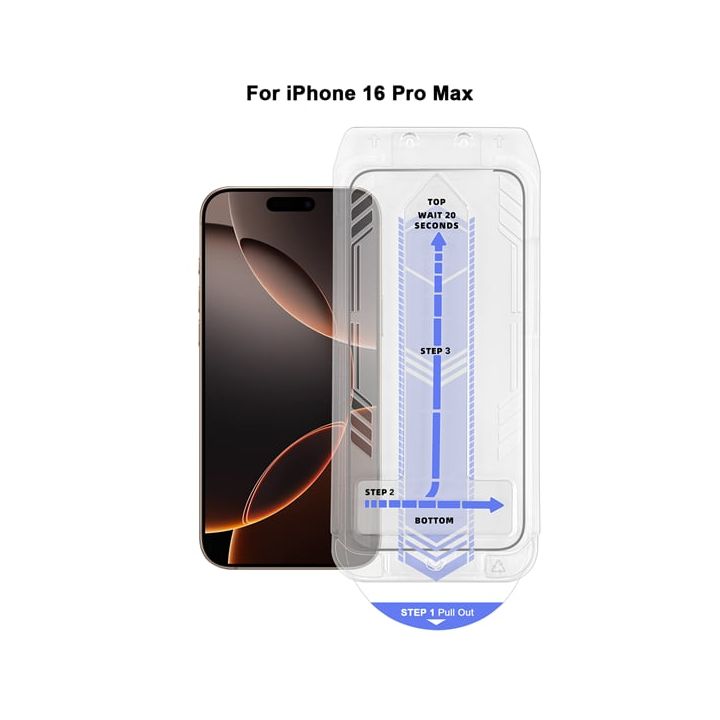 Vivid Full Face Tempered Glass Μαύρο (iPhone 17 Pro Max / iPhone 16 Pro Max)
