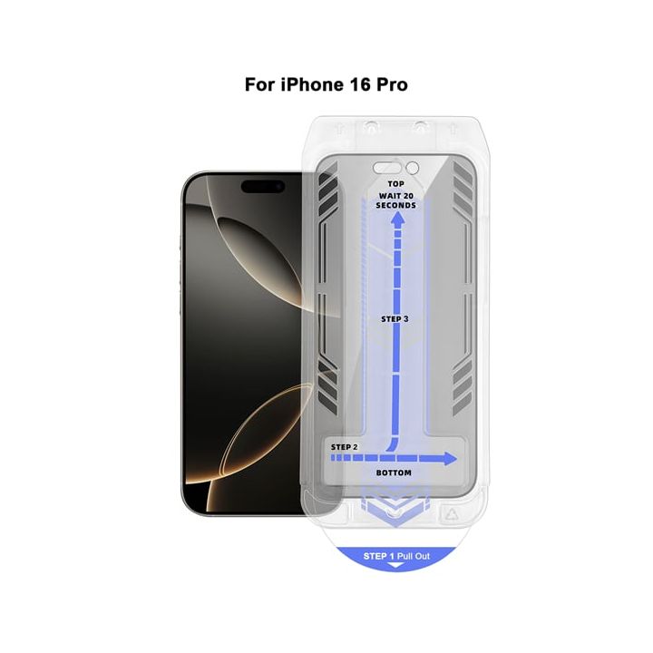 Vivid Privacy Full Face Tempered Glass Μαύρο (iPhone 17 / 17 Pro / 16 Pro)