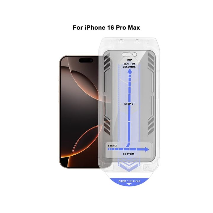 Vivid Privacy Full Face Tempered Glass Μαύρο (iPhone 17 Pro Max / iPhone 16 Pro Max)