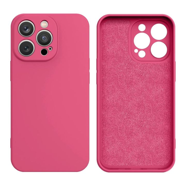 Hurtel Back Cover Σιλικόνης 2mm Φούξια (iPhone 14 Plus)