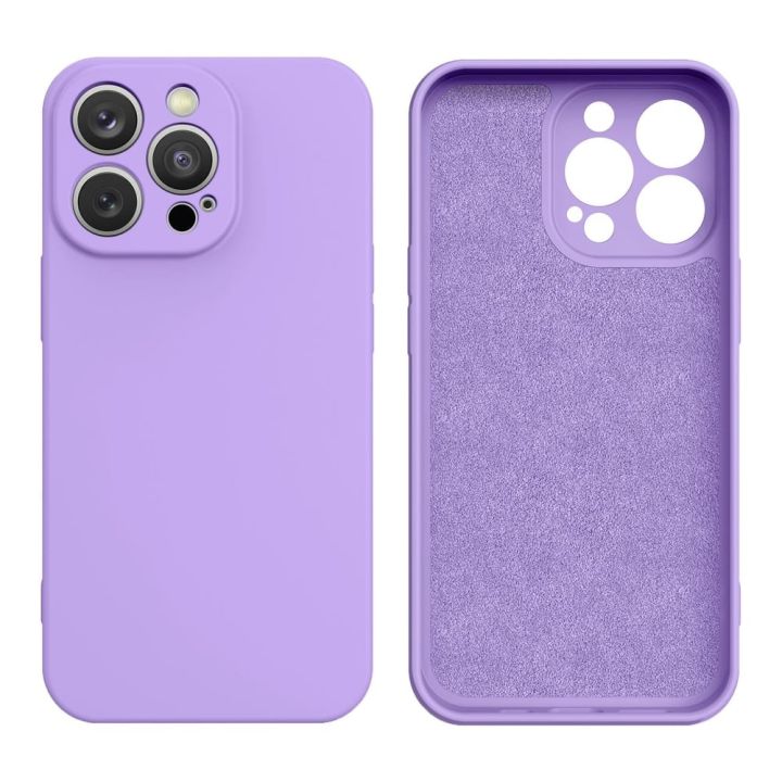 Hurtel Back Cover Σιλικόνης 2mm Μωβ (iPhone 14 Plus)