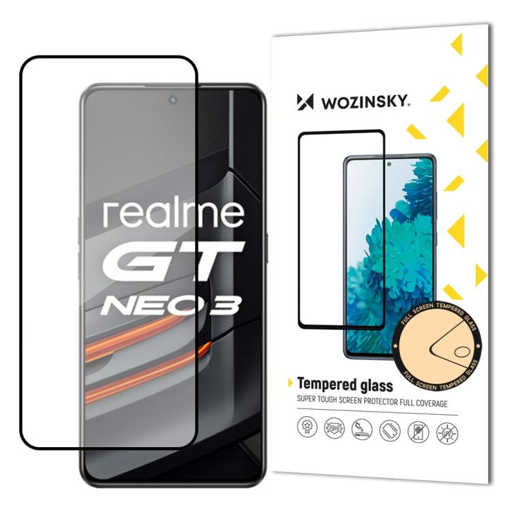 Wozinsky Case Friendly Full Glue Full Face Tempered Glass Μαύρο (Realme GT Neo 3)