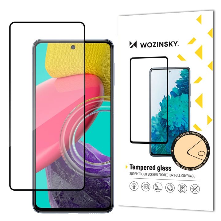 Wozinsky Case Friendly Full Glue Full Face Tempered Glass Μαύρο (Galaxy M53 5G)