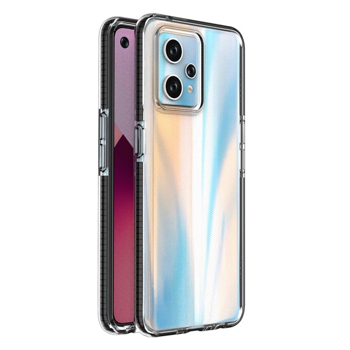 Hurtel Spring Case Back Cover Σιλικόνης 1mm Μαύρο (Realme 9 / 9 Pro+)