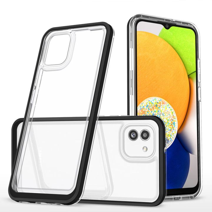 Hurtel Back Cover Πλαστικό / Σιλικόνης 1.1mm Διάφανο (Galaxy A03)