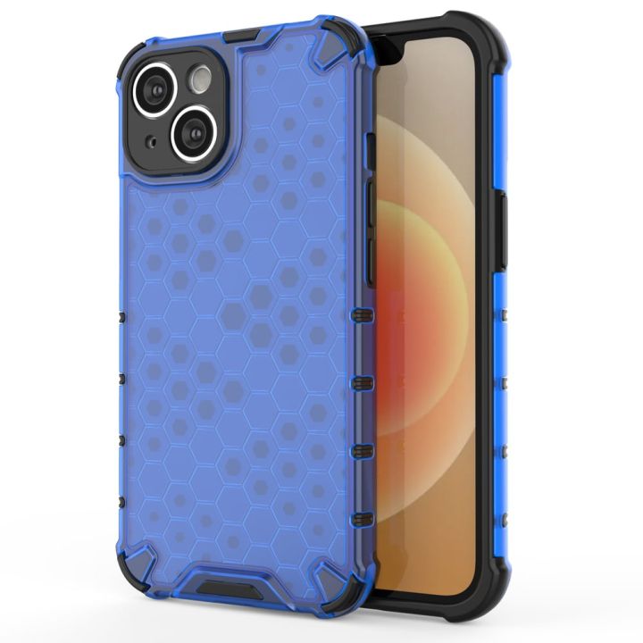 Hurtel Honeycomb Back Cover Σιλικόνης Μπλε (iPhone 14 Plus)