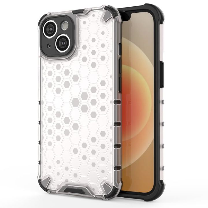 Hurtel Honeycomb Back Cover Σιλικόνης Διάφανο (iPhone 14 Plus)