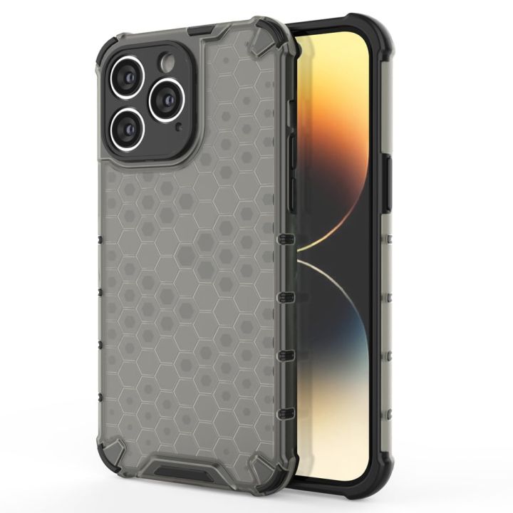Hurtel Armored Hybrid Back Cover Πλαστικό Honeycomb (iPhone 14 Pro Max)