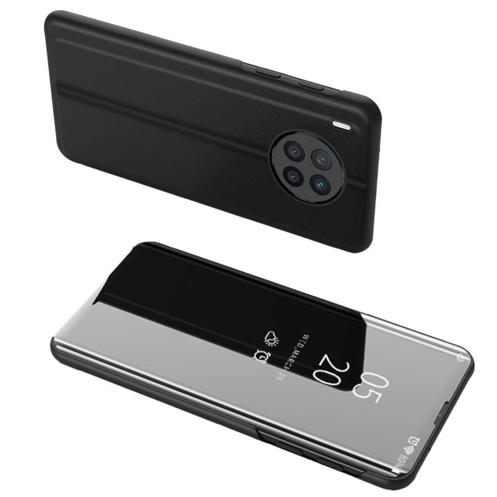 Hurtel Clear View Book Πλαστικό Μαύρο (Huawei Nova 8i)