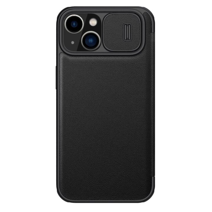Nillkin Qin Pro Book Δερματίνης 0.2mm Μαύρο (iPhone 14 Plus)