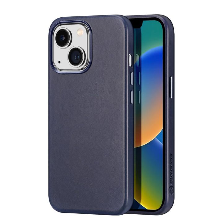 Dux Ducis Naples Back Cover Δερμάτινο Μαγνητικό Μπλε (iPhone 14 Plus)