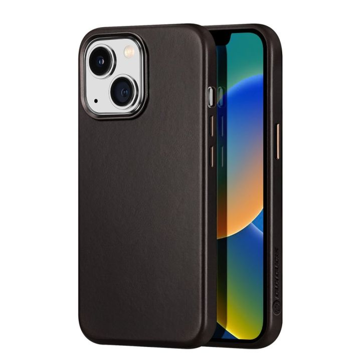 Dux Ducis Naples Back Cover Δερμάτινο Dark Brown (iPhone 14 Plus)