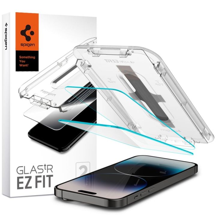 Spigen EZ FIT GLAS.tR Full Face Tempered Glass 2τμχ (iPhone 14 Pro)