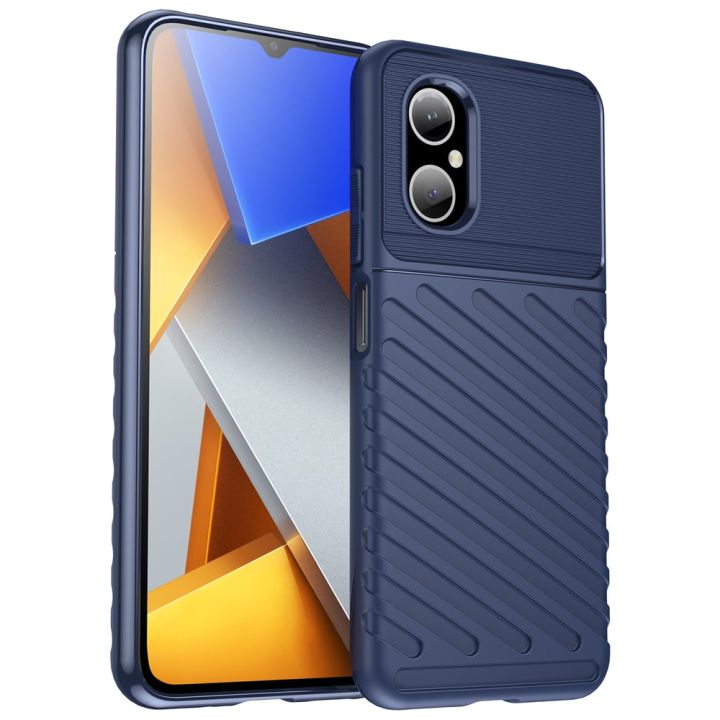 Hurtel Thunder Back Cover Σιλικόνης Navy Μπλε (Redmi 10 5G)
