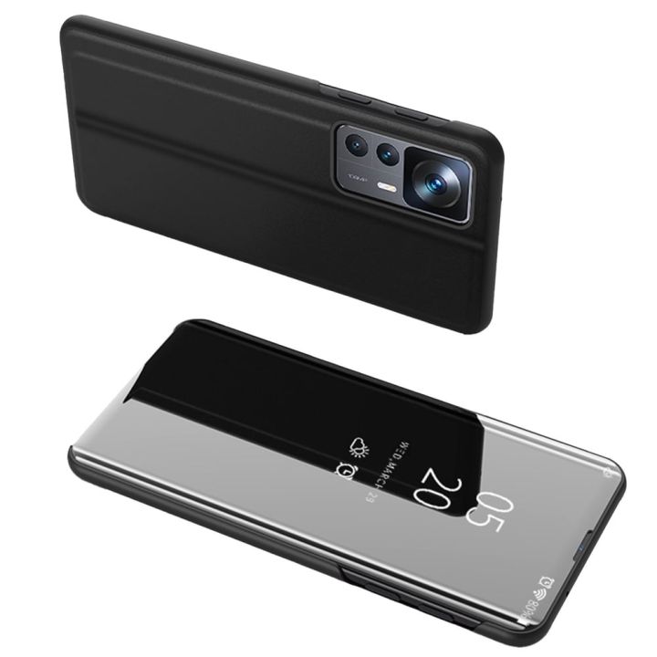 Hurtel Clear View Book Πλαστικό Μαύρο (Xiaomi 12T / 12T Pro)