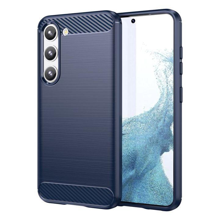 Hurtel Carbon Flexible Back Cover Σιλικόνης Μπλε (Galaxy S23+)