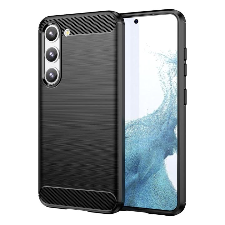 Hurtel Carbon Flexible Back Cover Σιλικόνης Μαύρο (Galaxy S23+)