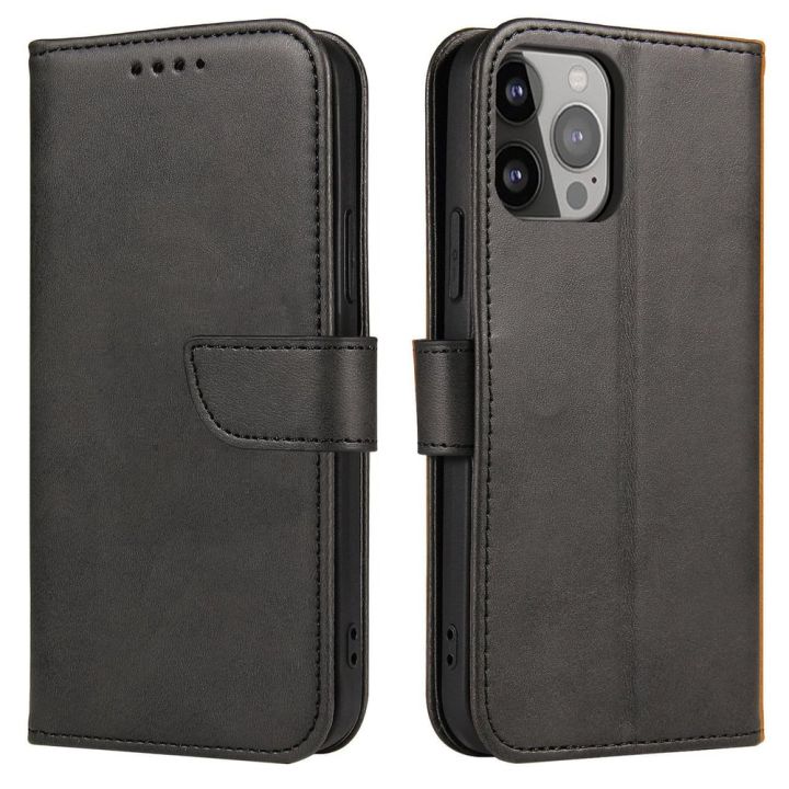 Magnet Wallet Σιλικόνης / Δερμάτινο Μαύρο (TCL 30 / 30+ / 30 5G)