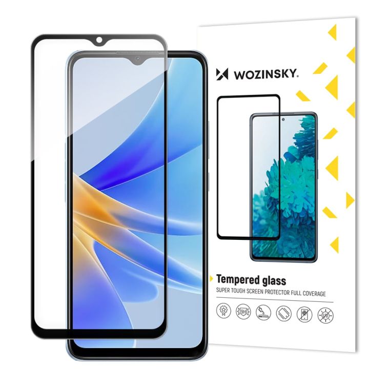 Wozinsky 9H Full Glue Full Face Tempered Glass Μαύρο (Oppo A17)