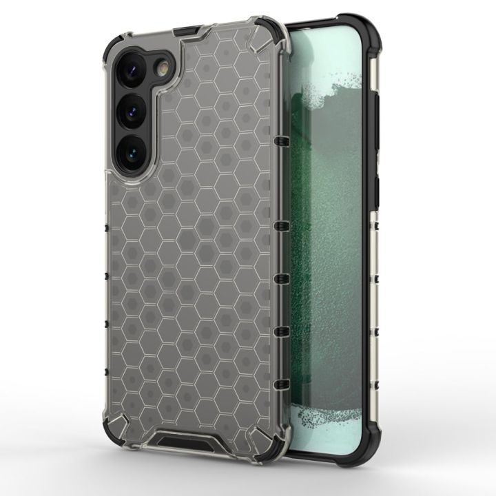 Hurtel Honeycomb Armor Hybrid Back Cover Σιλικόνης Μαύρο (Galaxy S23+)