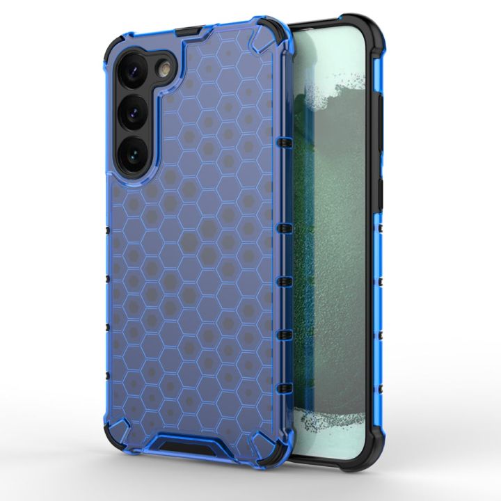 Hurtel Honeycomb Armor Hybrid Back Cover Σιλικόνης Μπλε (Galaxy S23+)