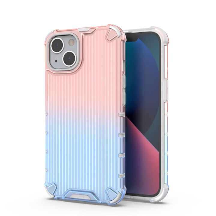 Hurtel Ombre Protect Armored Back Cover Pink/Blue (iPhone 14)