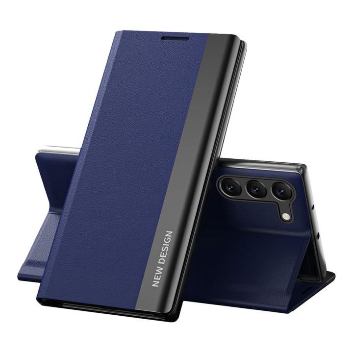 Hurtel Sleep Pro Book Δερματίνης Navy Μπλε (Galaxy S23+)