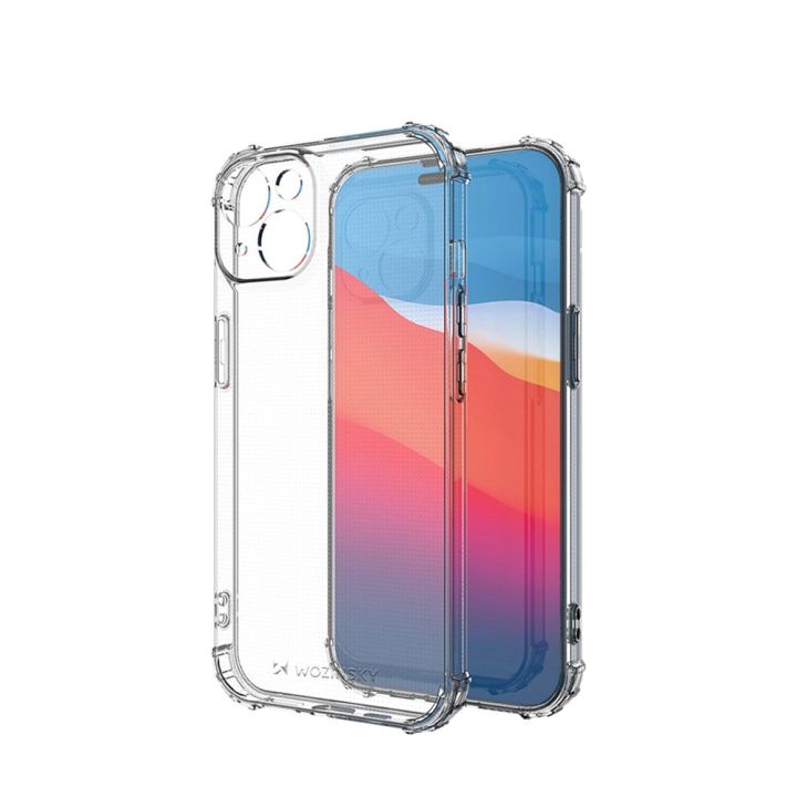 Wozinsky Anti Shock Back Cover Σιλικόνης Σετ με Τζαμάκι Διάφανο (iPhone 14 Plus)