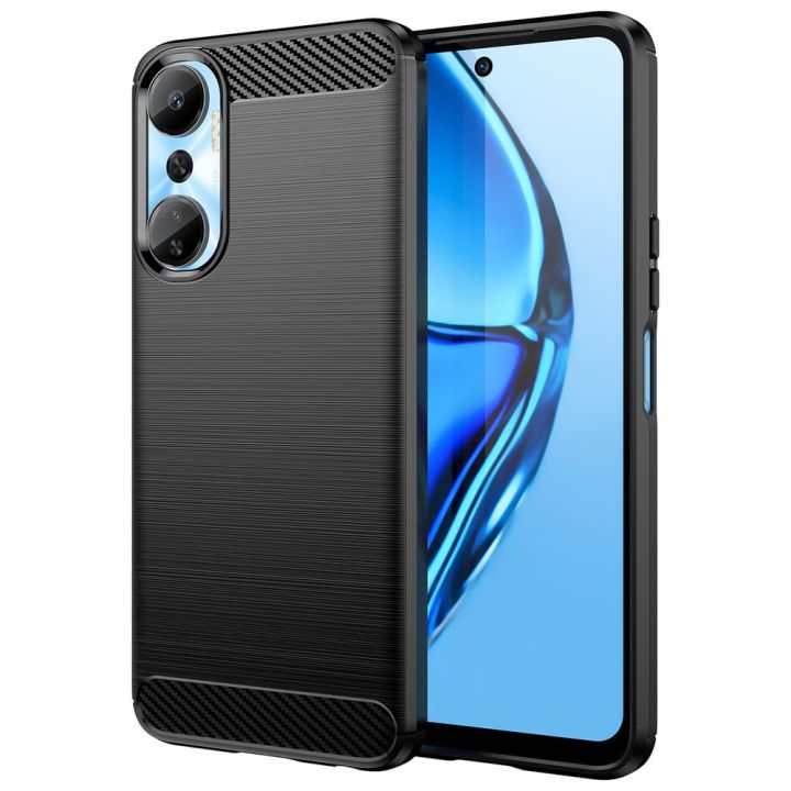 Hurtel Carbon Flexible Back Cover Σιλικόνης Μαύρο (Infinix Hot 20)