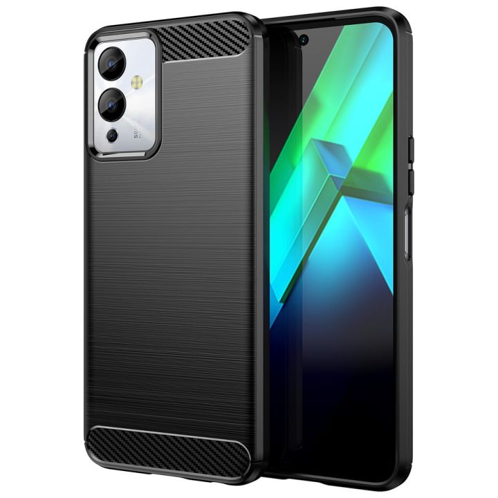 Hurtel Carbon Flexible Back Cover Σιλικόνης Μαύρο (Infinix Note 12i)