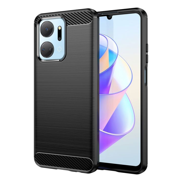 Hurtel Back Cover Σιλικόνης Μαύρο (Honor Play 40 Plus / Honor X7a)