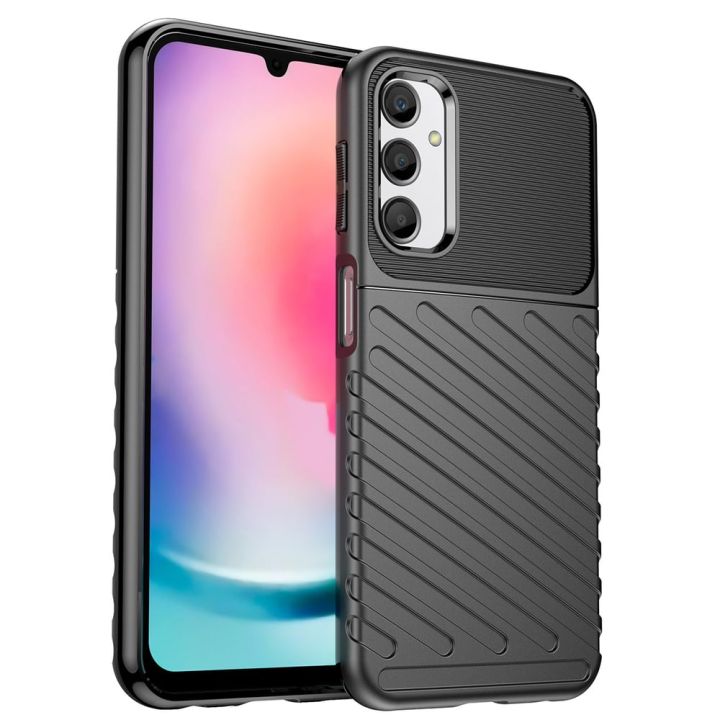 Powertech Back Cover Σιλικόνης Μαύρο (Samsung Galaxy A24 4G)