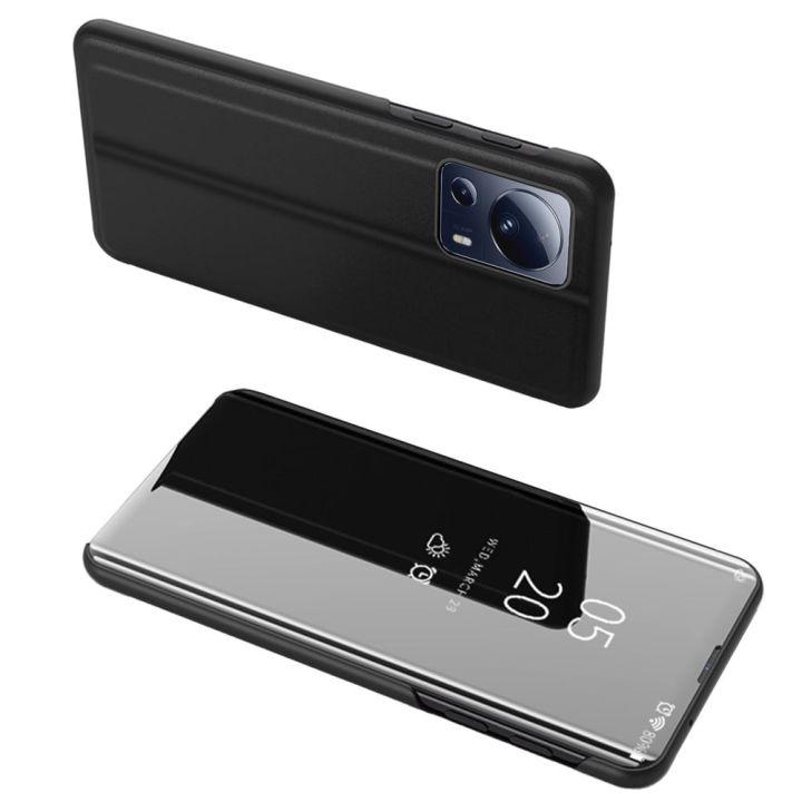 Hurtel Clear View Book Δερματίνης Μαύρο (Xiaomi 13 Lite)