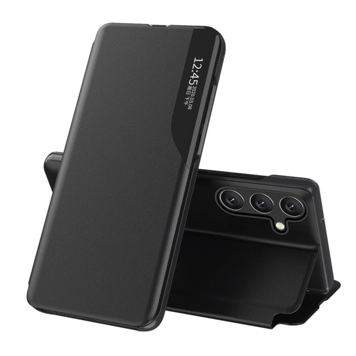 Hurtel Galaxy Book Πλαστικό Μαύρο (Samsung Galaxy A24 4G)