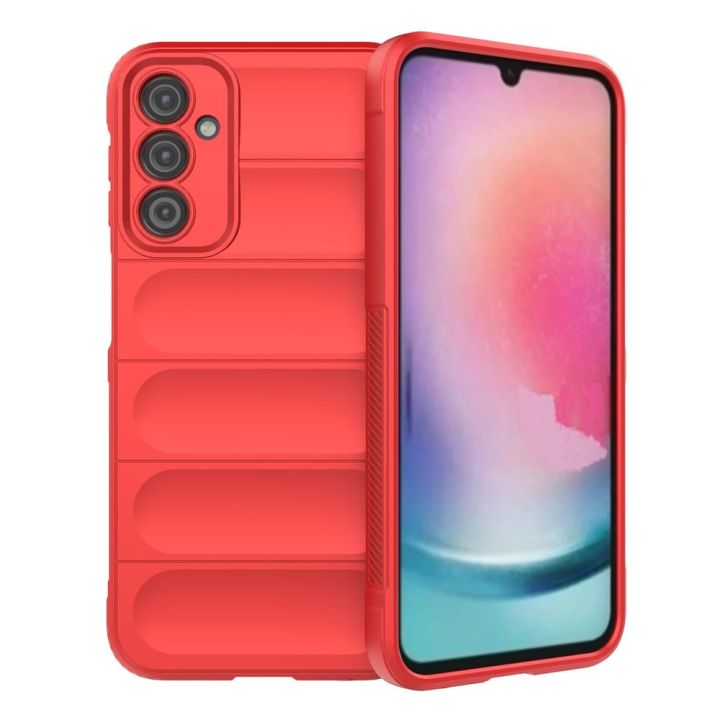 Hurtel Magic Shield Back Cover Σιλικόνης Κόκκινο (Samsung Galaxy A24 4G)