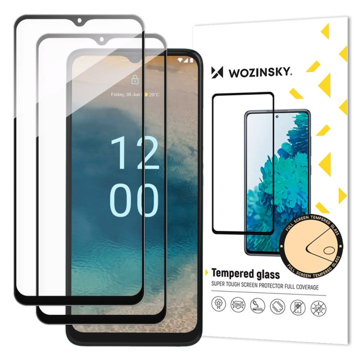 Wozinsky Full Glue Full Face Tempered Glass 2τμχ Μαύρο (Nokia G22)