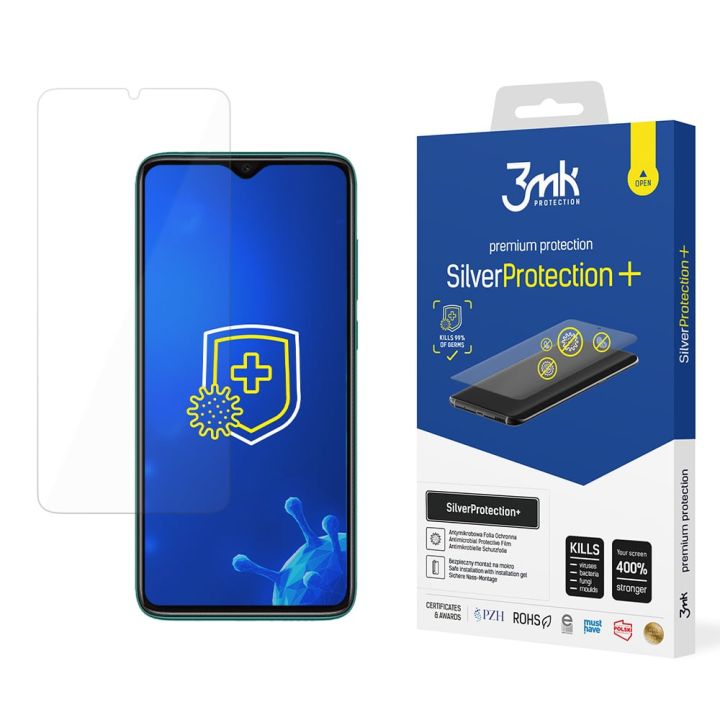 3MK Silver Protection+ Antimicrobial Antibacterial Screen Protector (Redmi Note 8 Pro)