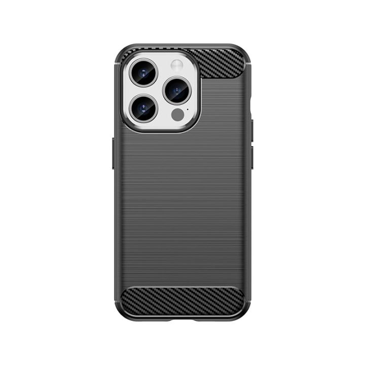 Carbon Back Cover Μεταλλικό Μαύρο (iPhone 15 Pro)