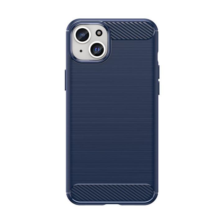 Carbon Back Cover Μεταλλικό Μπλε (iPhone 15 Plus)