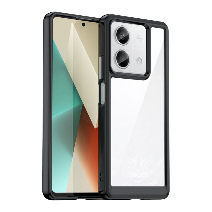 Hurtel Outer Space Back Cover Σιλικόνης / Πλαστικό Μαύρο (Redmi Note 13 5G)