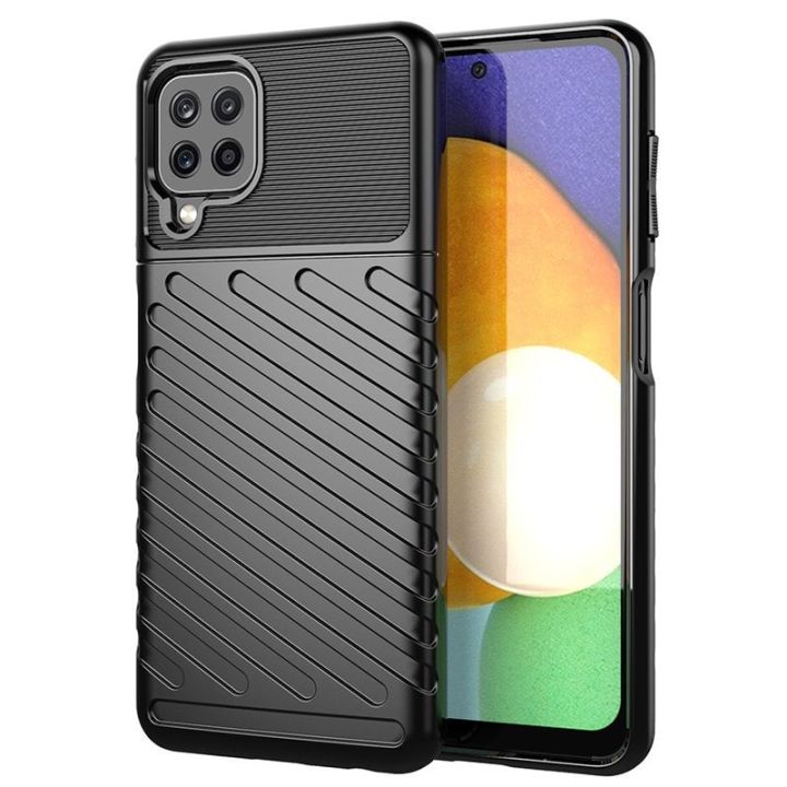 Hurtel Thunder Back Cover Σιλικόνης Μαύρο (Galaxy A22 4G)